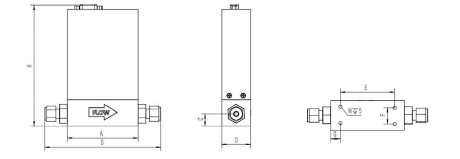 FDC-300-seriers-mass-flow-controller-structure